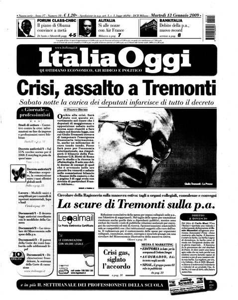 Italia oggi : quotidiano di economia finanza e politica